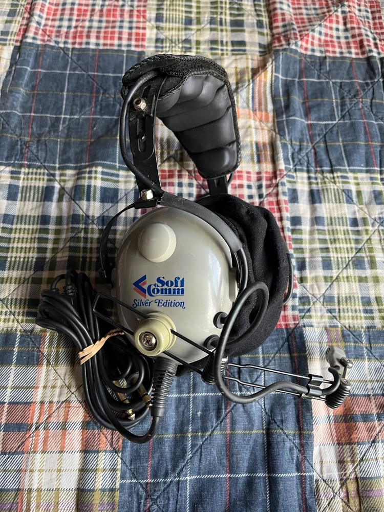 Softcomm Silver Edition C-60 Aviation Pilot Headset
