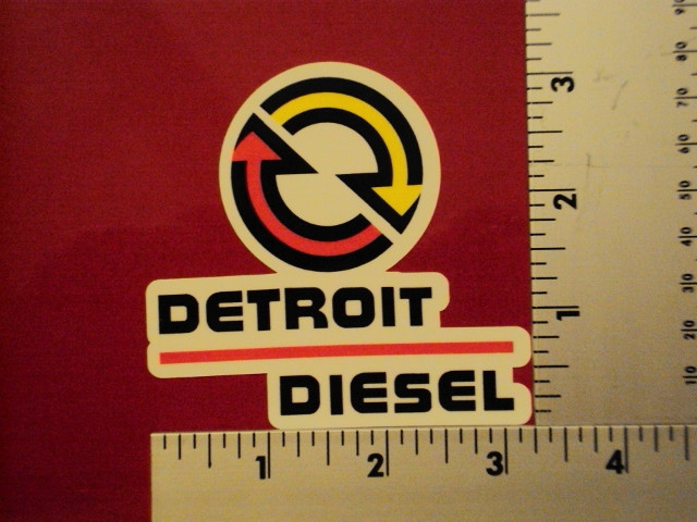 Detroit Diesel sticker decal small NHRA IMCA USRA NTPA