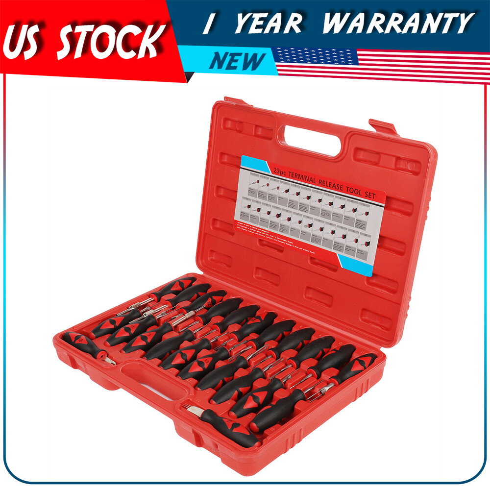 23pcs Universal Terminal Connector Release Tool Kit Extractor Removal Tool Set