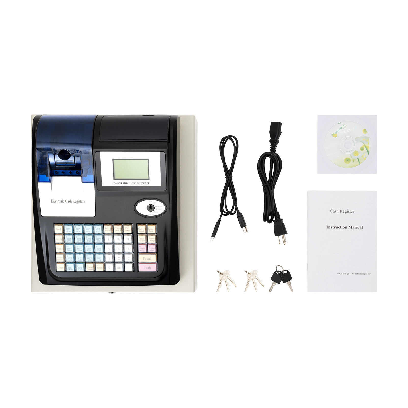 3IN1 Retail POS System, Cash Register Express Complete Point of Sale System 35W