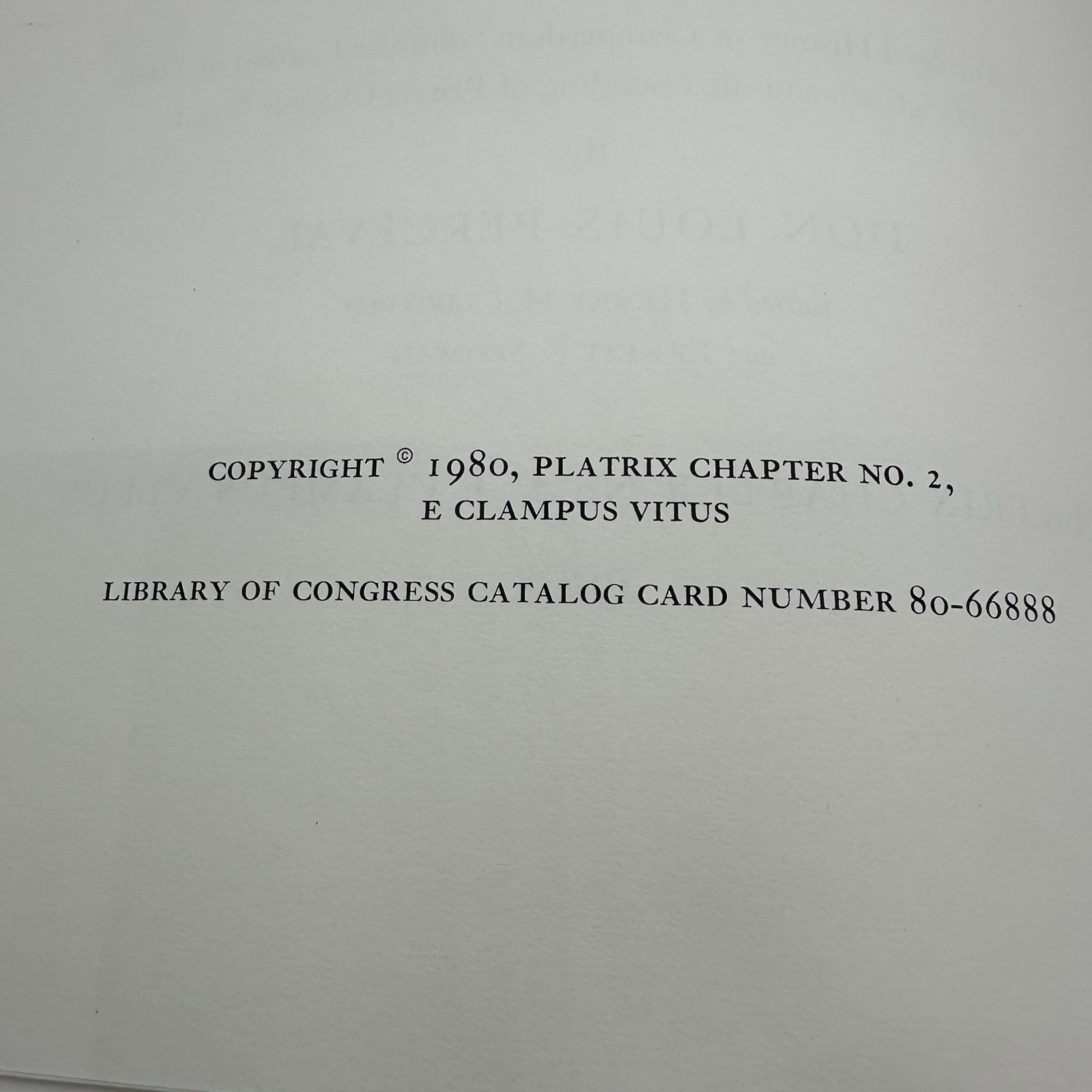Adam Was a Clamper HC 1980 E. Clampus Vitus ECV 1 of 500 copies Limited RARE