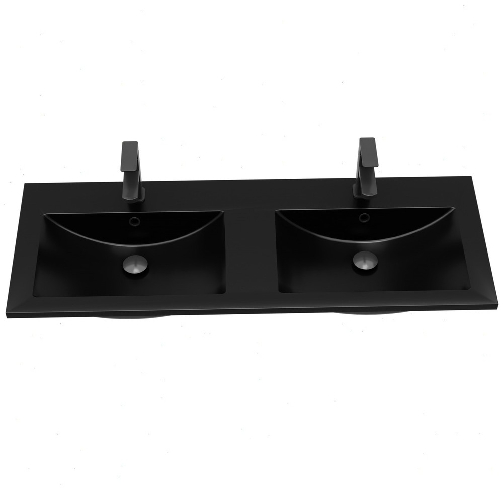 48" Double Sink Vanity Top Undermount Bathroom Sink