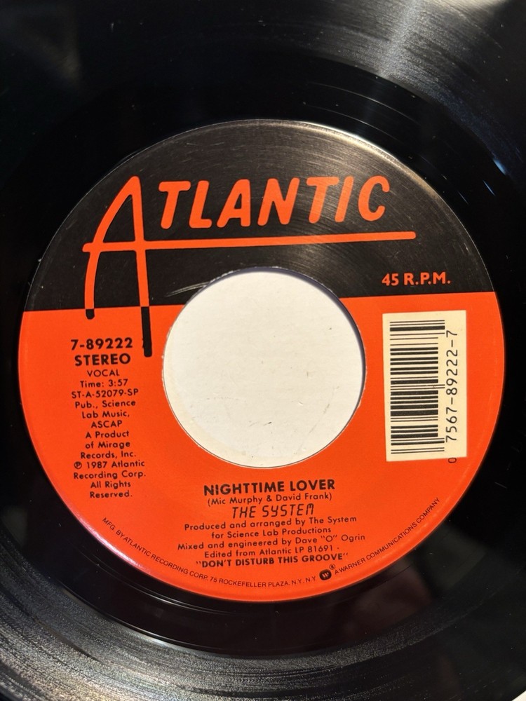 The System “Nighttime Lover” Atlantic 7” 45 VG++