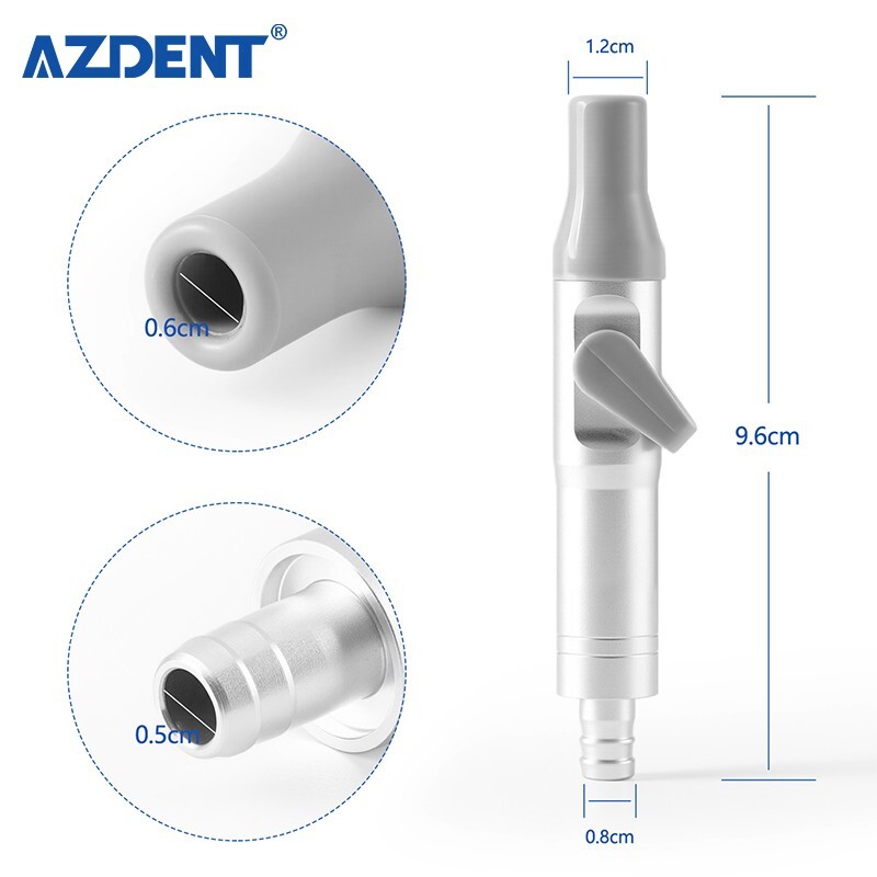 5x Dental Universal Saliva Ejector Valve SE Weak Suction Handle Adaptor Switch