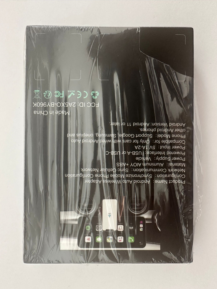 Android Auto Wireless Adapter for Factory Wired Android Auto-Instant Connection
