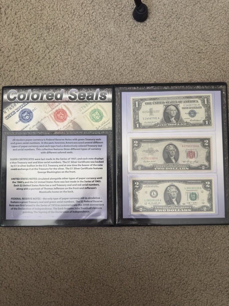 Colored Seals Money