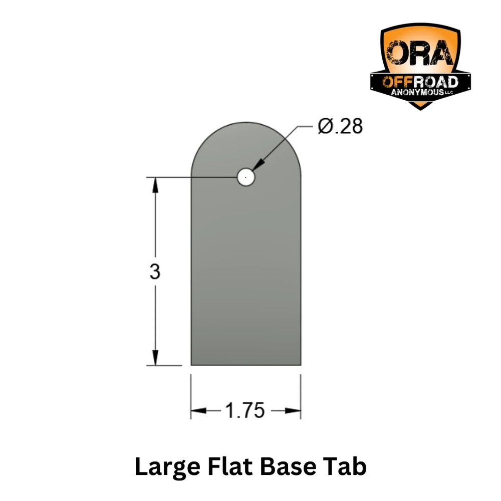 OFFROAD ANONYMOUS Flat Base Tab - Size: XL, QTY: Individual