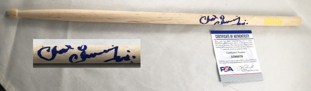 Chad Channing Signed Drumstick Nirvana PSA/DNA COA