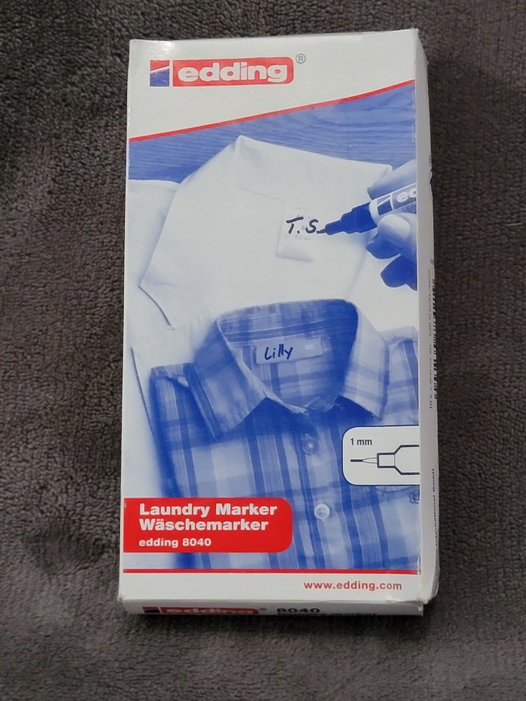 Edding 8040 Laundry Marker 1mm. New