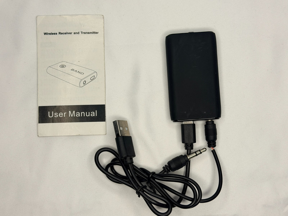 Wireless Audio Bluetooth Receiver and Transmitter For Airplanes & Other 3.5mm