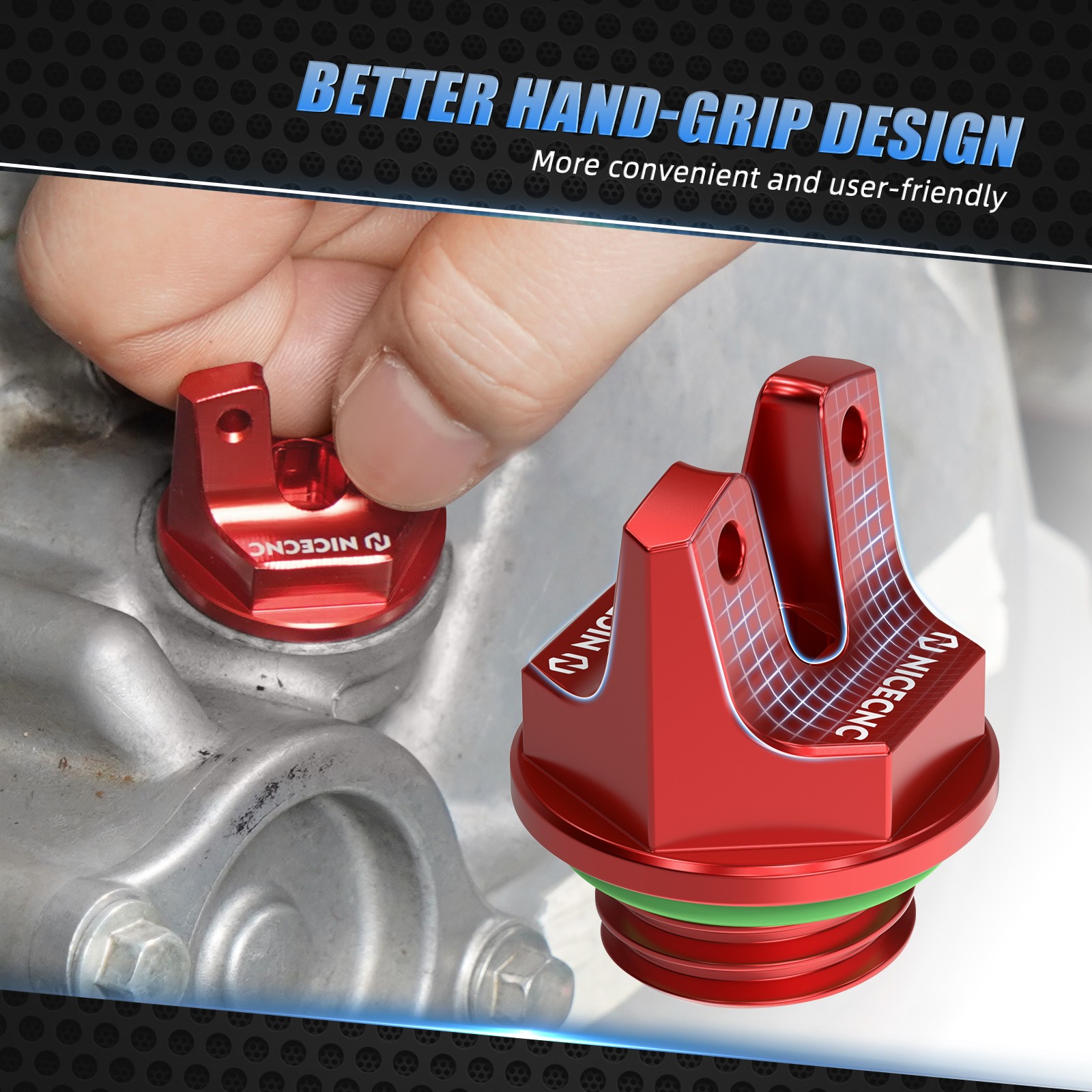 Aluminum Oil Filler Cover Cap For Honda TRX450ER / TRX450R 2006-2014 Model Red