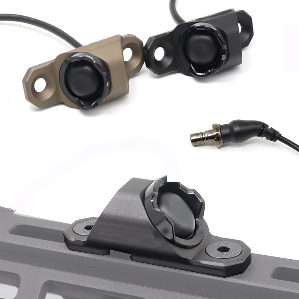 Tactical Flashlight Remote Pressure Switch Hot Button MLOK Rail For M300 M600