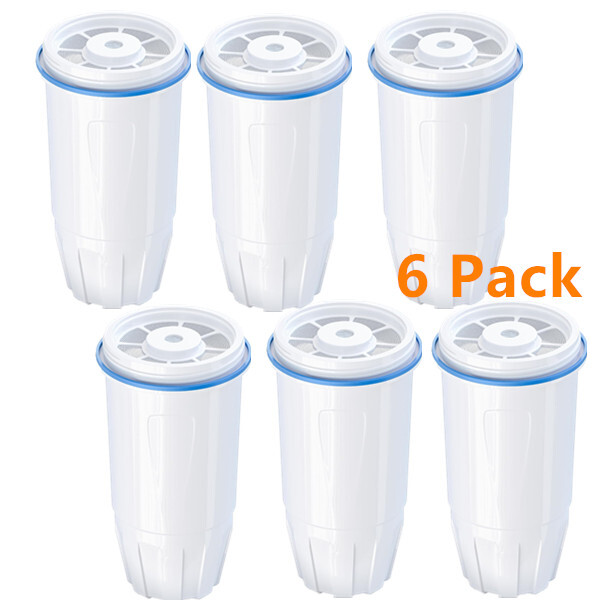 6x Water Filter Replacement for Zero Water ZR-017, ZR-001 Pitcher Water Filter
