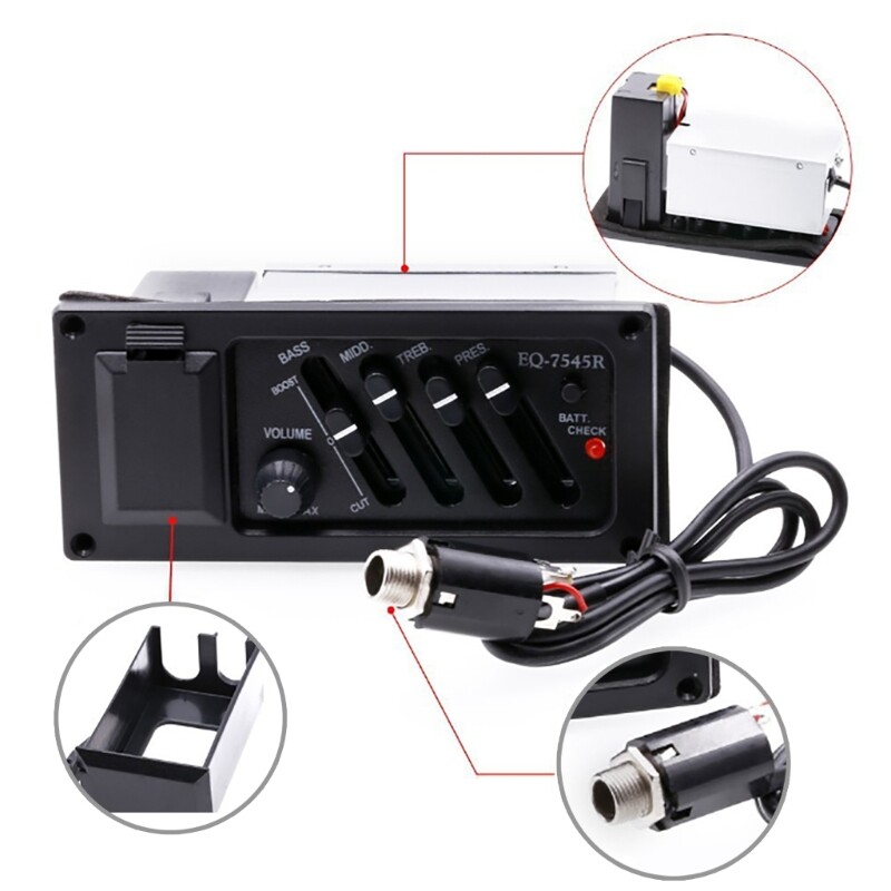 Guitar Piezo Pickup Equalizers for Guitar Pickup Preamp Amplifier