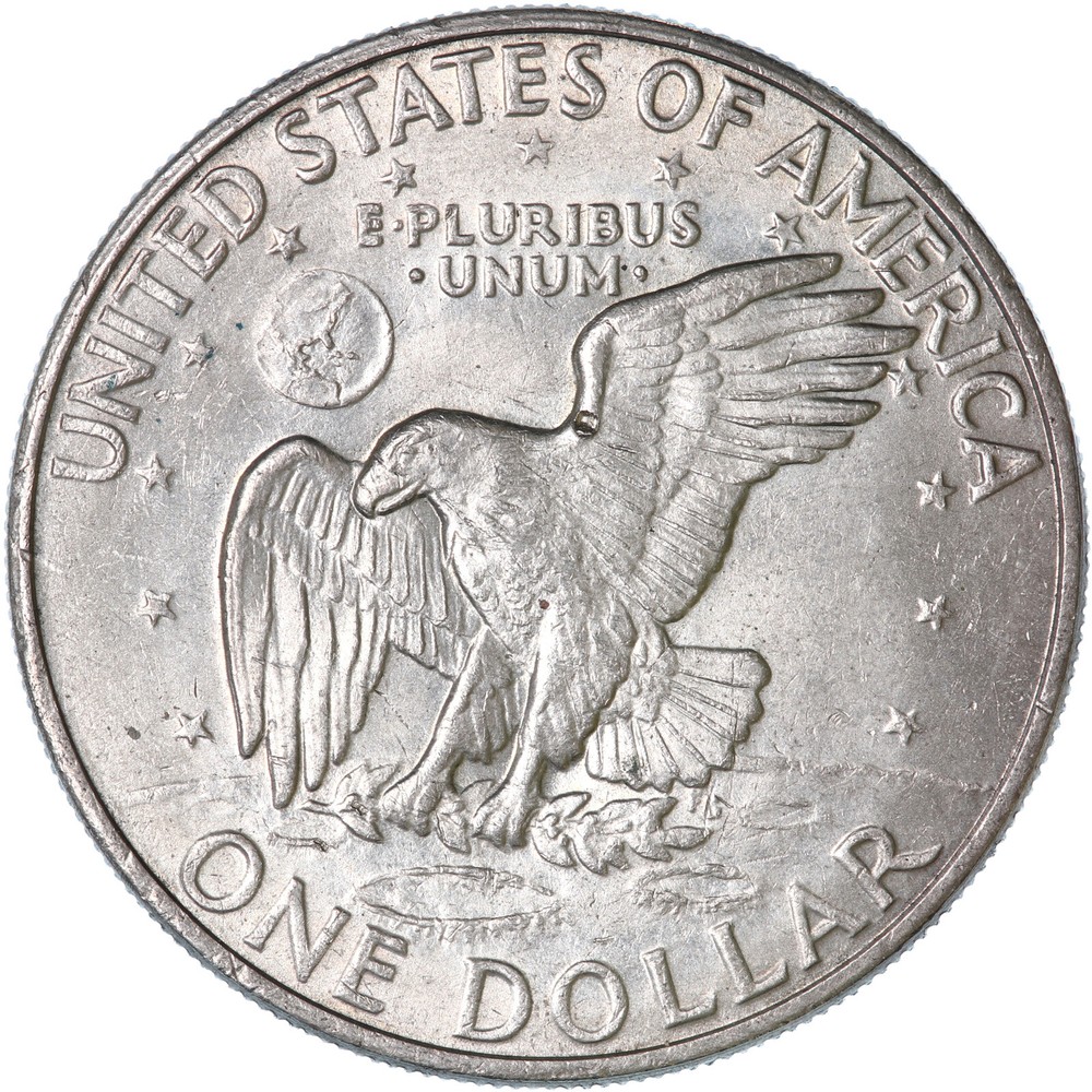 1972 (P) Eisenhower Dollar Type 1 AU Ike