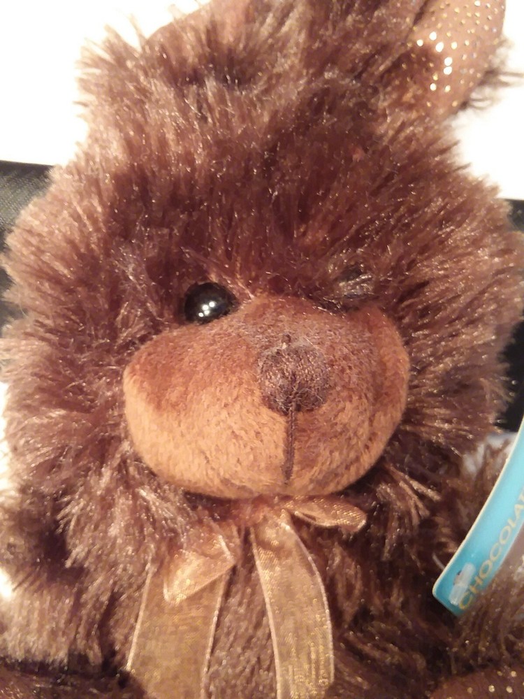 Chocolate Scented Plush Easter Bunny Brown 7" D Greenbrier