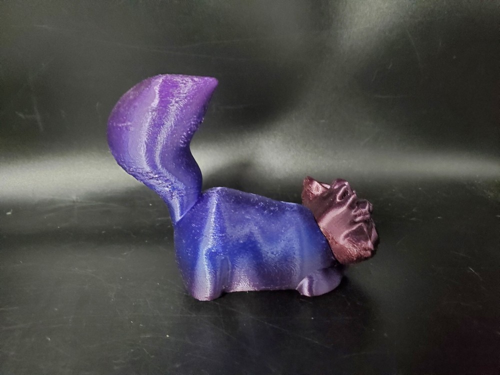3D Printer Cheshire Cat Purple 5" X 4" B71