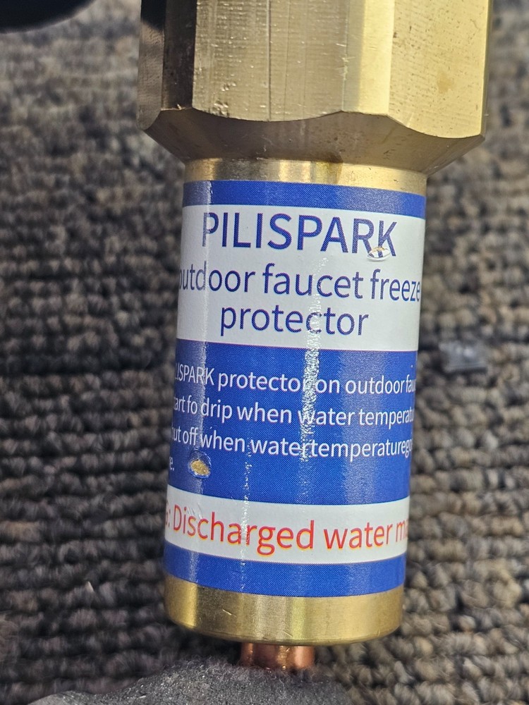 Pilispark Outdoor Faucet Freeze Protector Automatic Temperature-Sensitive Valve