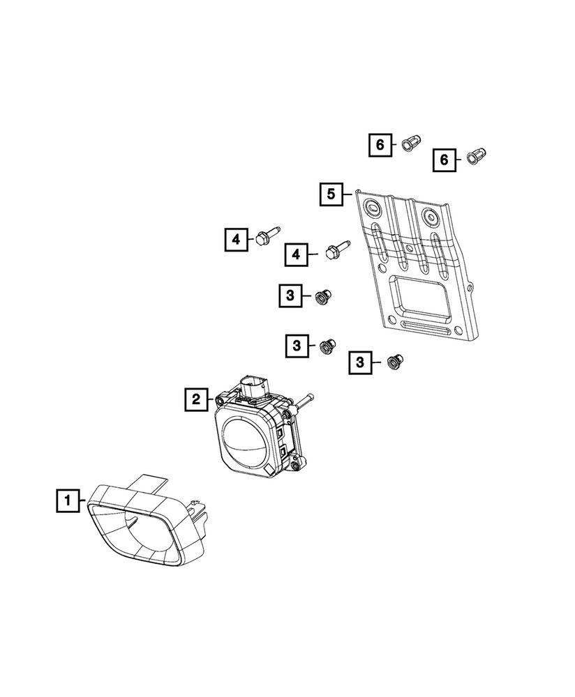 Genuine Mopar Sensor Cover 68238710AA
