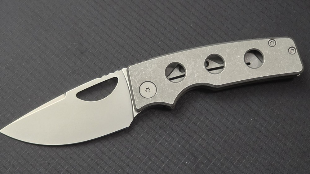 OZ Machine Co Roosevelt Speed Holes - Stonewashed Titanium / XHP Blade