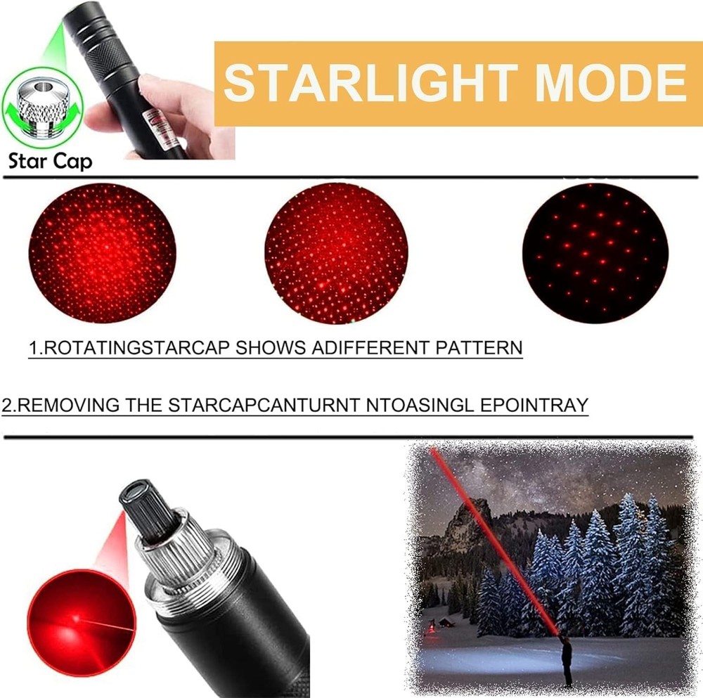 Laser High Power Pointer, Red Laser Pointer Indicator Light, Long Range Laser...