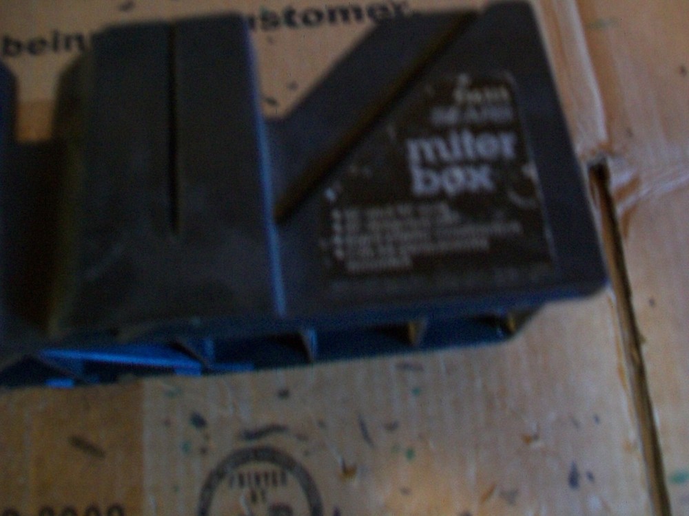 Sears # 936315 Miter Box Gray Plastic