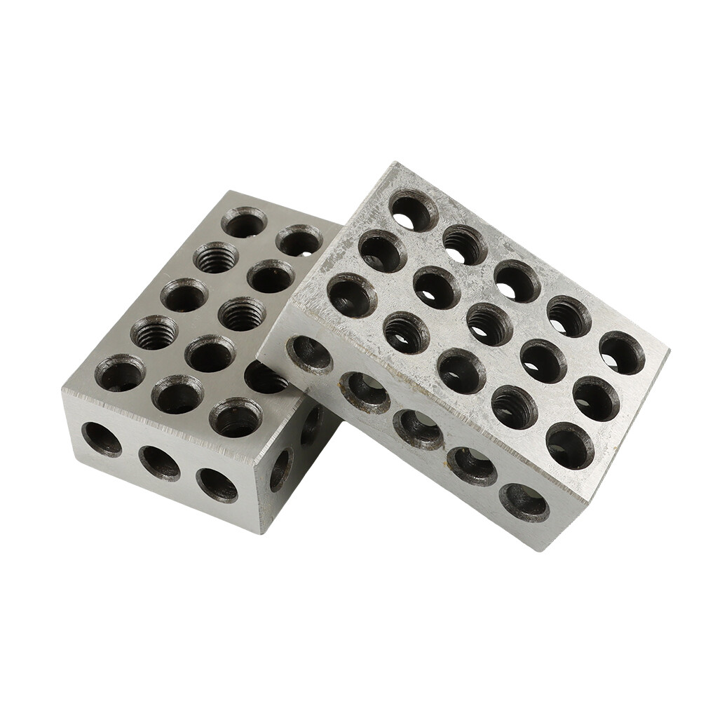 1-2-3 123 BLOCK SET 23 HOLES With Screws HEX KEY MATCHED PAIRS .0001" PRECISION