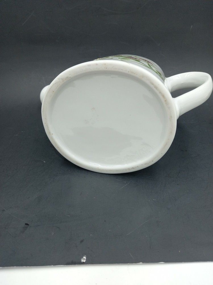 Handpainted Roses on ceramic Watering Can Pitcher 5.5 in