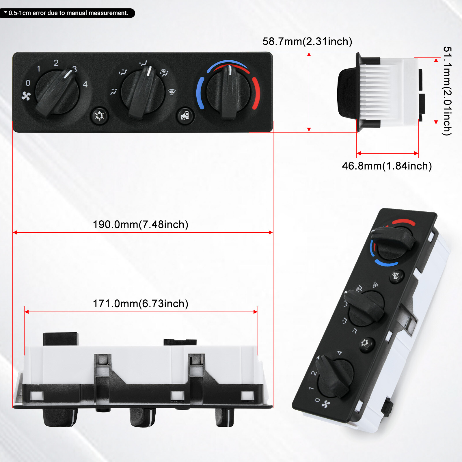 Q21-6012 New HVAC CONTROL PANEL Assembly For Peterbilt 2008-2015 385 386