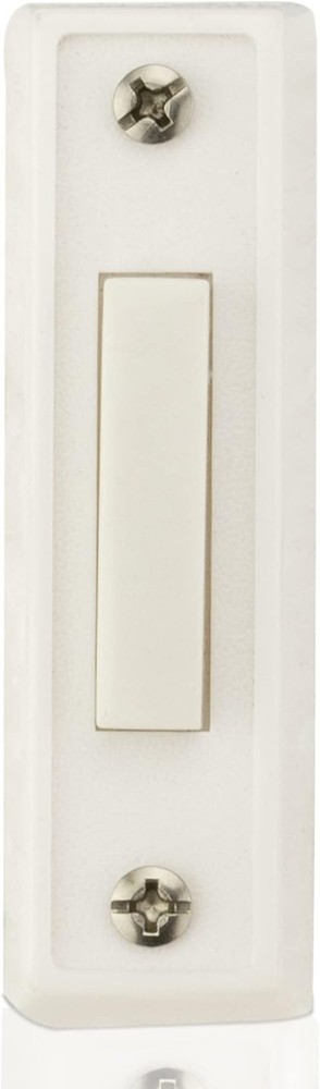 Unlighted Doorbell Button, 1-Pack, White