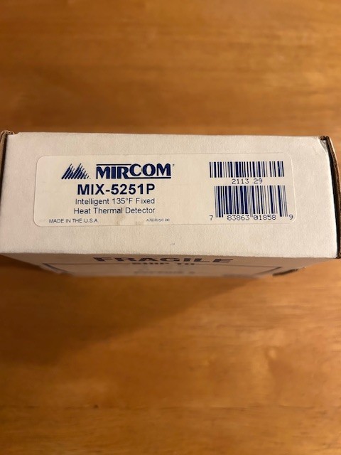 Mircom MIX-5251P Addressable Heat Detector