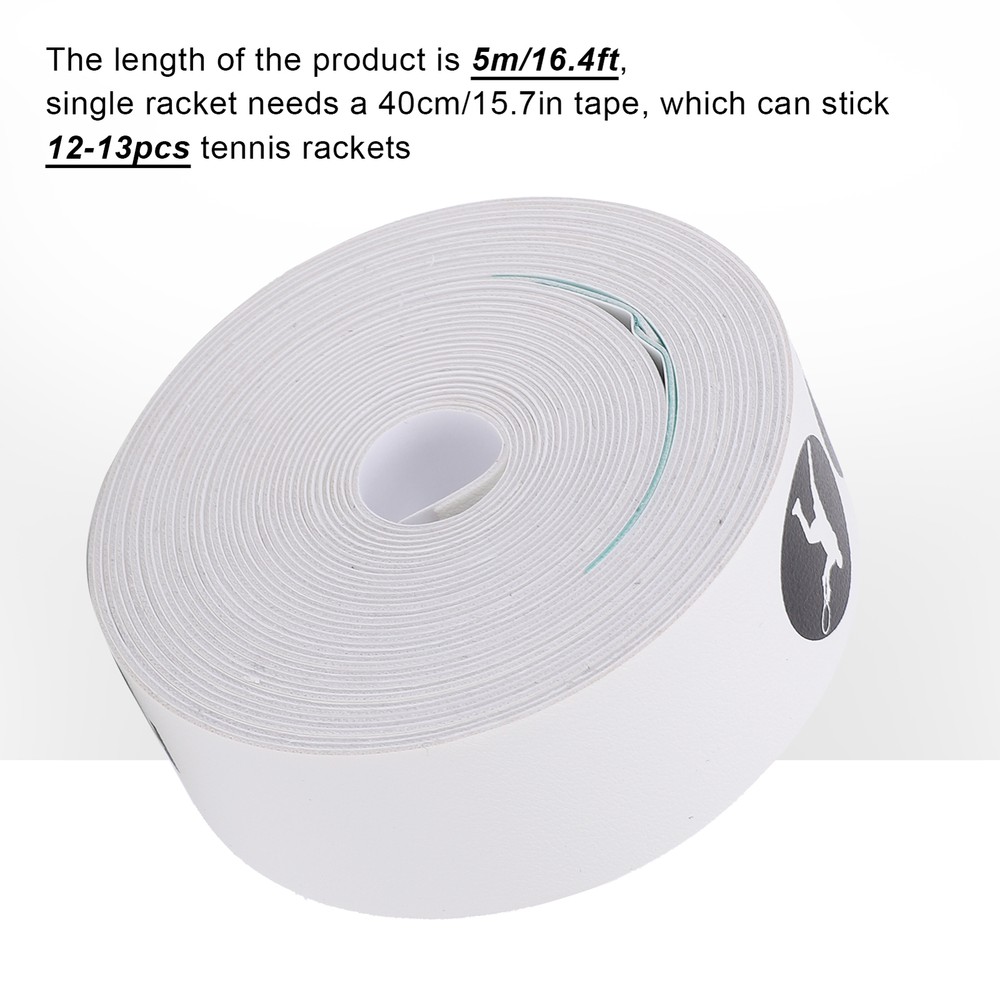 (White)Racket Tape Lightweight Racket Protectors Protect DS