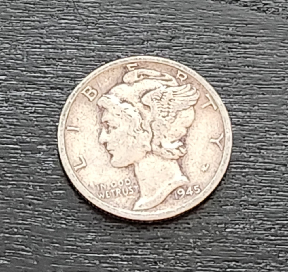1945 Mercury Dime-S
