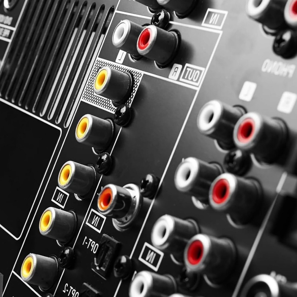 Brand New 2PCS RCA Female Socket Panel Mount Connector for Left & Right Audio