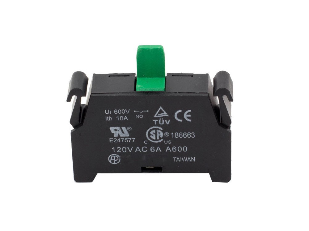 Normally Open Contact Block for ATI Switches 10A 600V 1NO