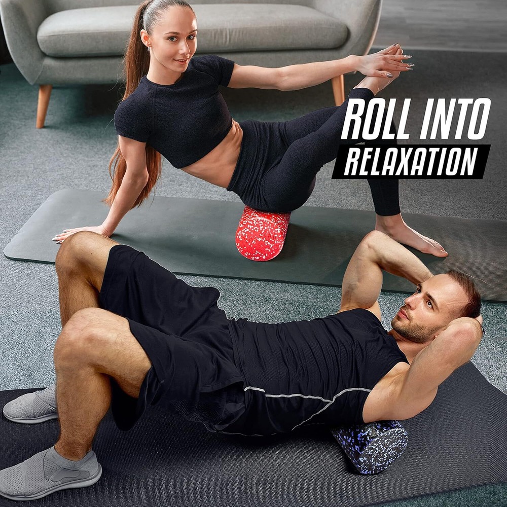 High-density foam rollers for back, multiple sizes and colors for yoga,