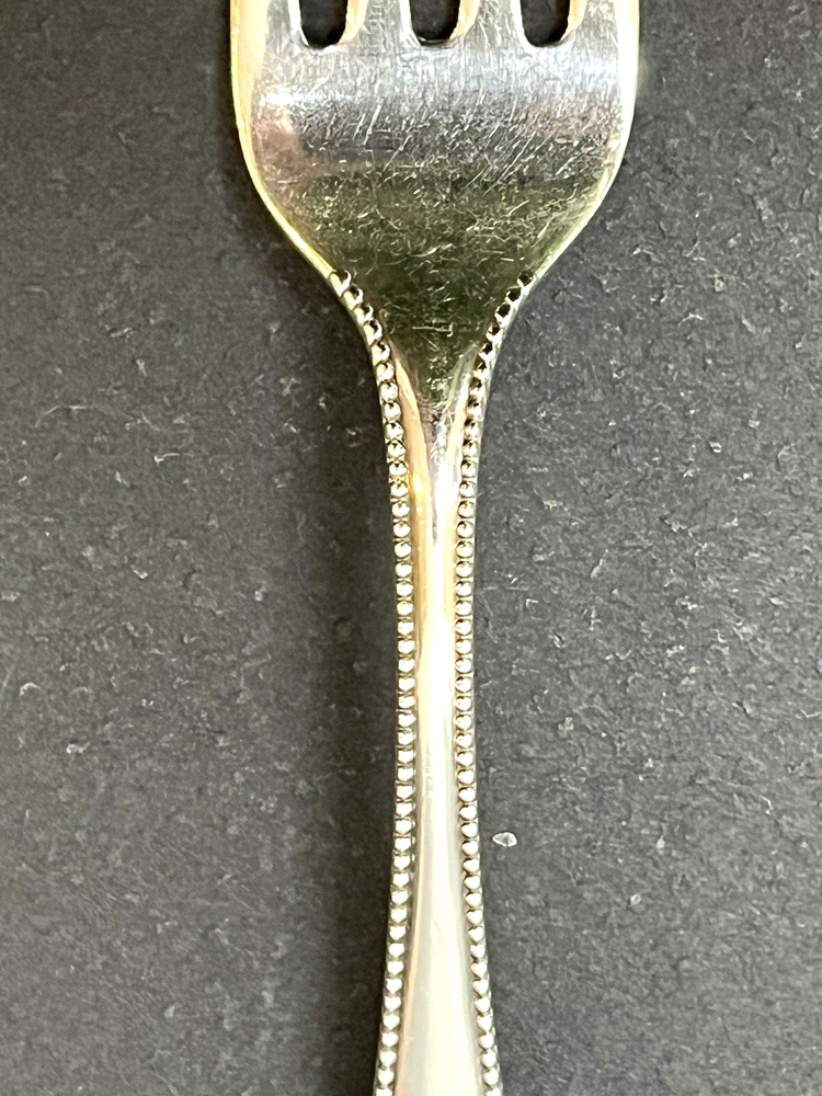 One Gorham Sterling Silver 7" Fork 37.5 Gr. Lancaster W/Mono ML