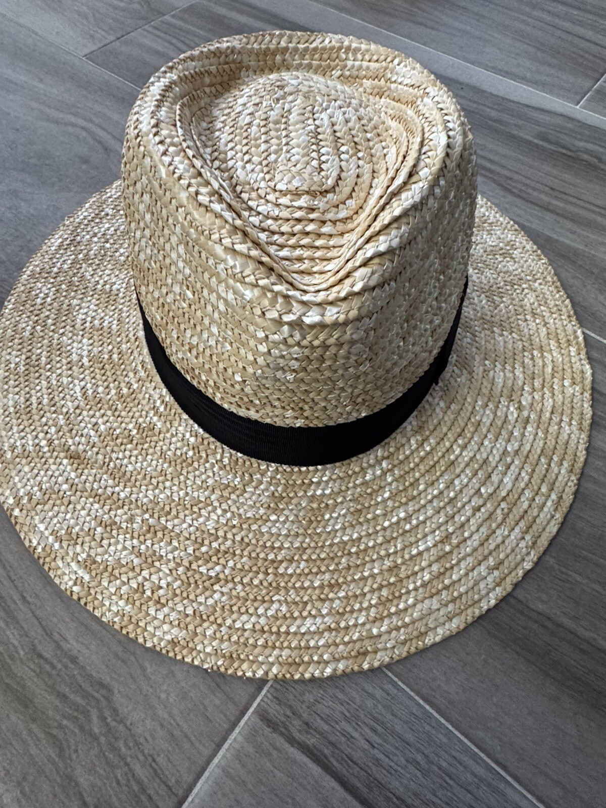 NEW WT Brixton Joanna Straw Sun Hat Honey Size Extra Small Medium Large