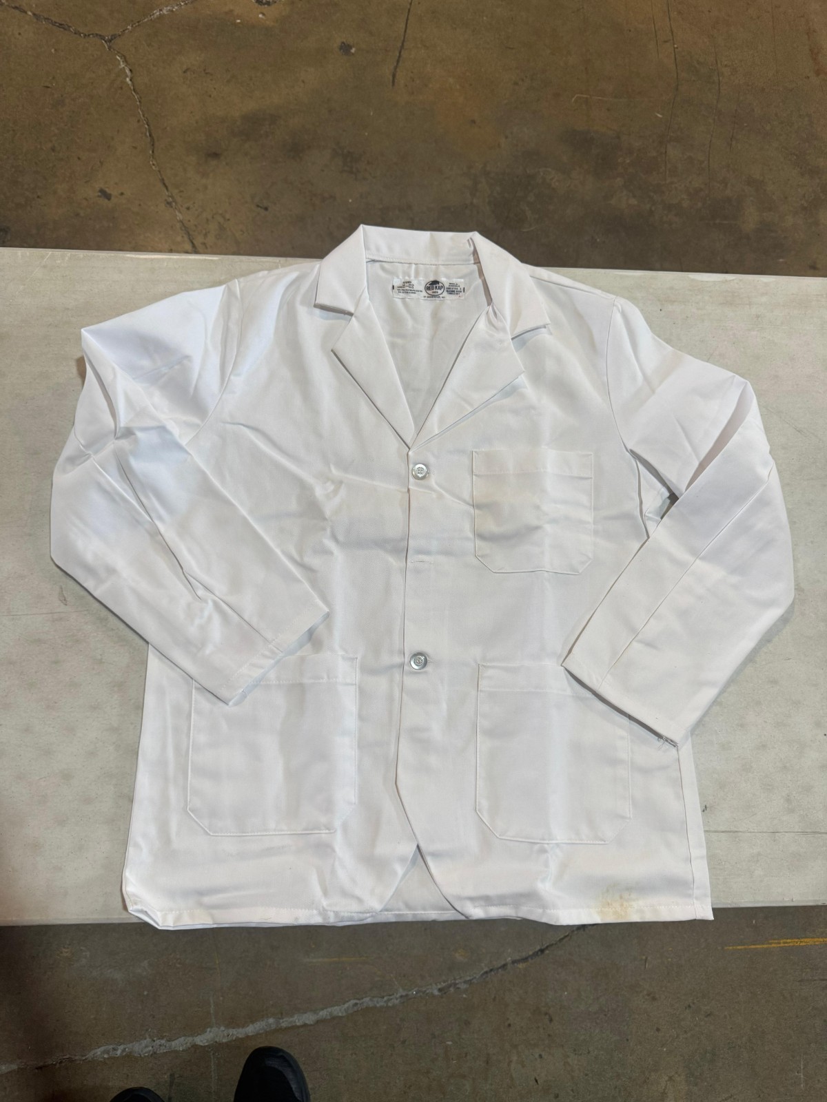 Red Kap Men's Notch Collar Lapel Counter Coat