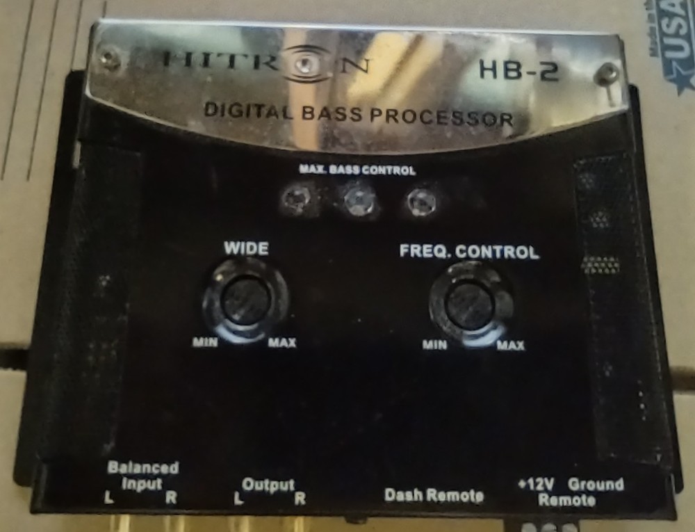 HITRON HB-2 Digital Bass Processor, No Remote UNTESTED