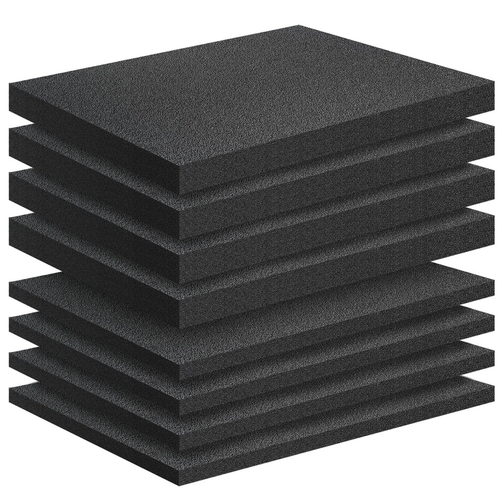 8 Pack Polyethylene Foam Pads for Packing Foam Sheets 2 Size Cuttable High Densi