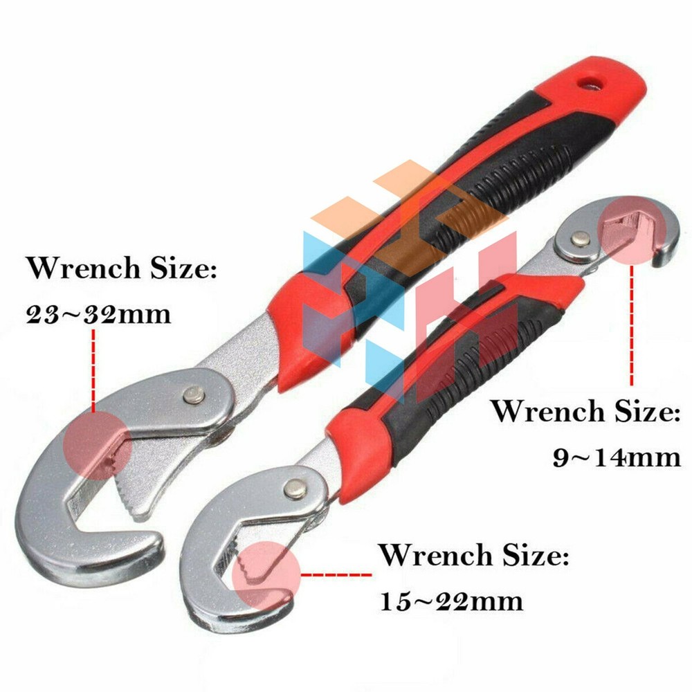 2PCs Snap'N Grip 9-32mm Adjustable Wrench Spanner Universal Quick Multi-functIon