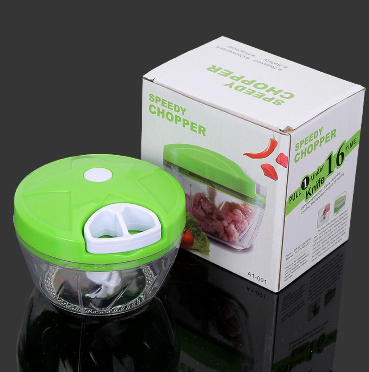 Fruit Vegetable Onion Garlic Cutter Food Speedy Chopper Spiral Slicer Shredder