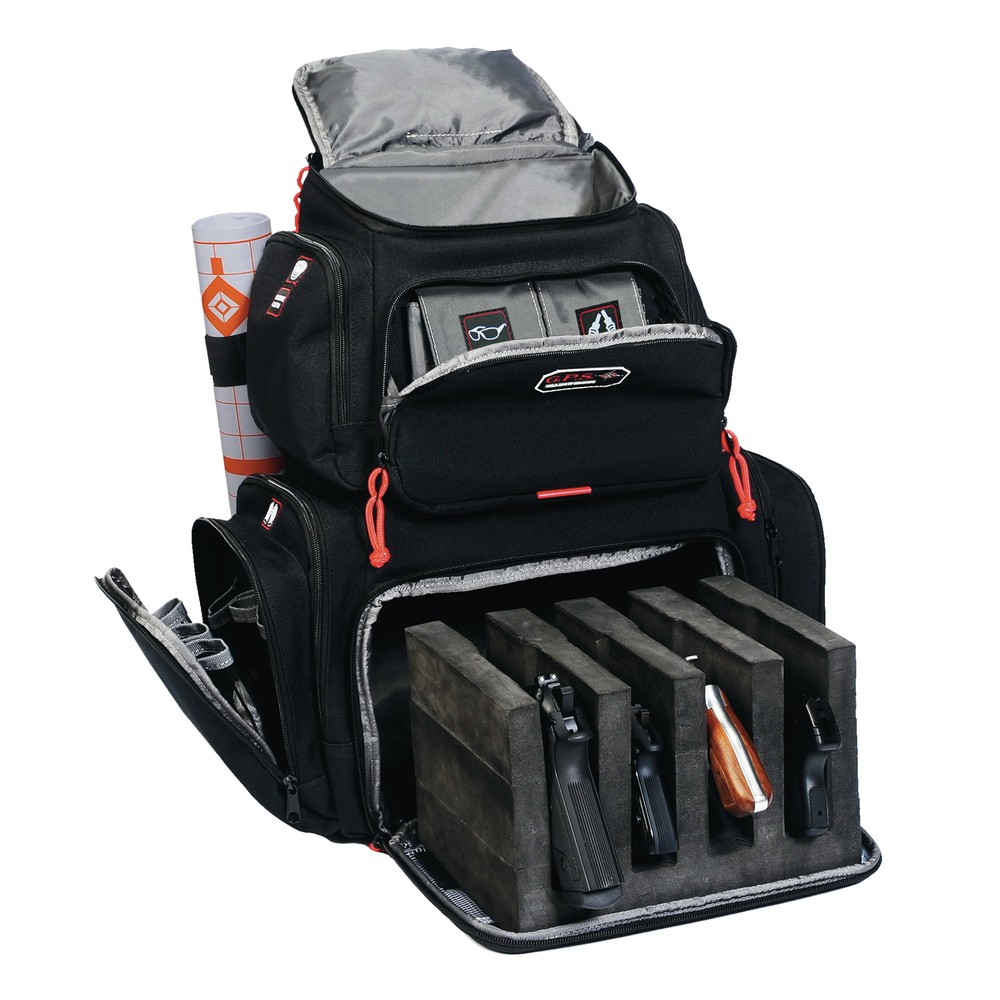 GPS Handgunner Range Backpack w/Visual ID Storage Nylon Gear Cradle Waterproof