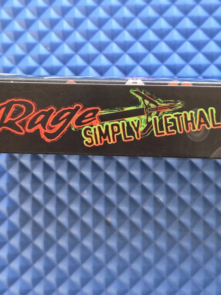 NEW OPEN BOX Rage Simply Lethal Hunt Ready Kit MISSING BRODHEADS ONLY ARROWS