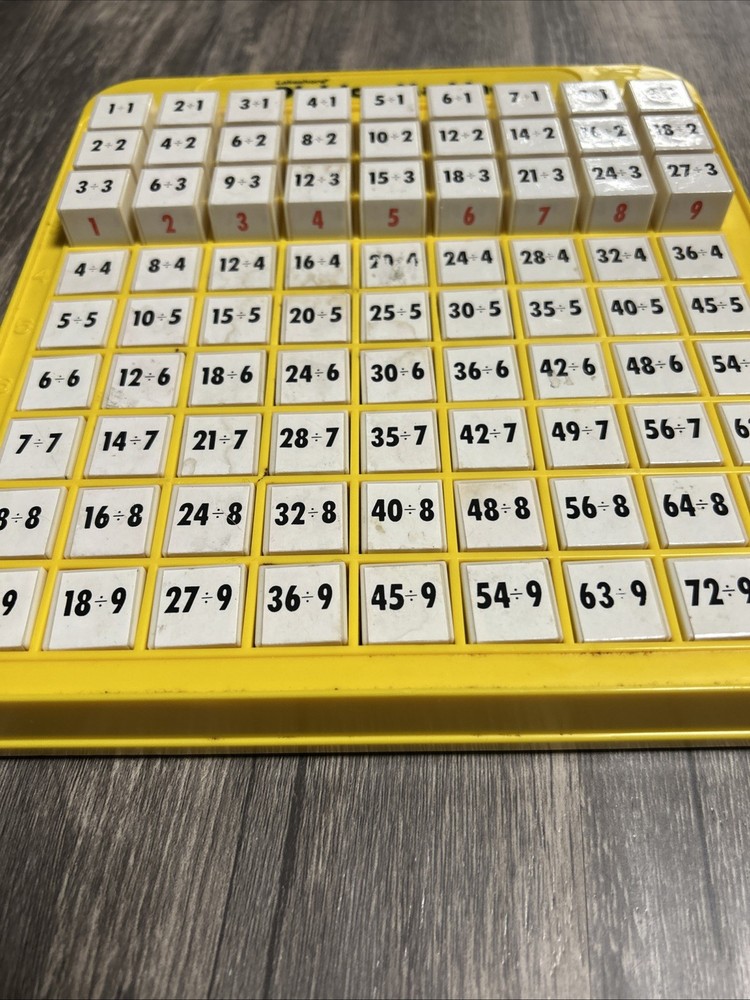 Lakeshore DIVISION MACHINE Teaching Math School Learning Toy Yellow