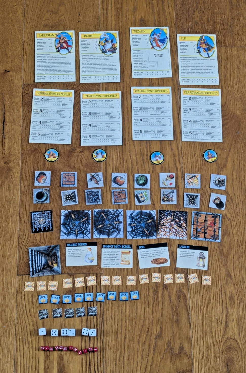 Warhammer Quest Box 1995 Near Complete, Plus Chaos Warrior Character pack