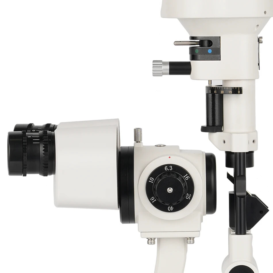 Five times magnification ophthalmic slit lamp optometry microscope