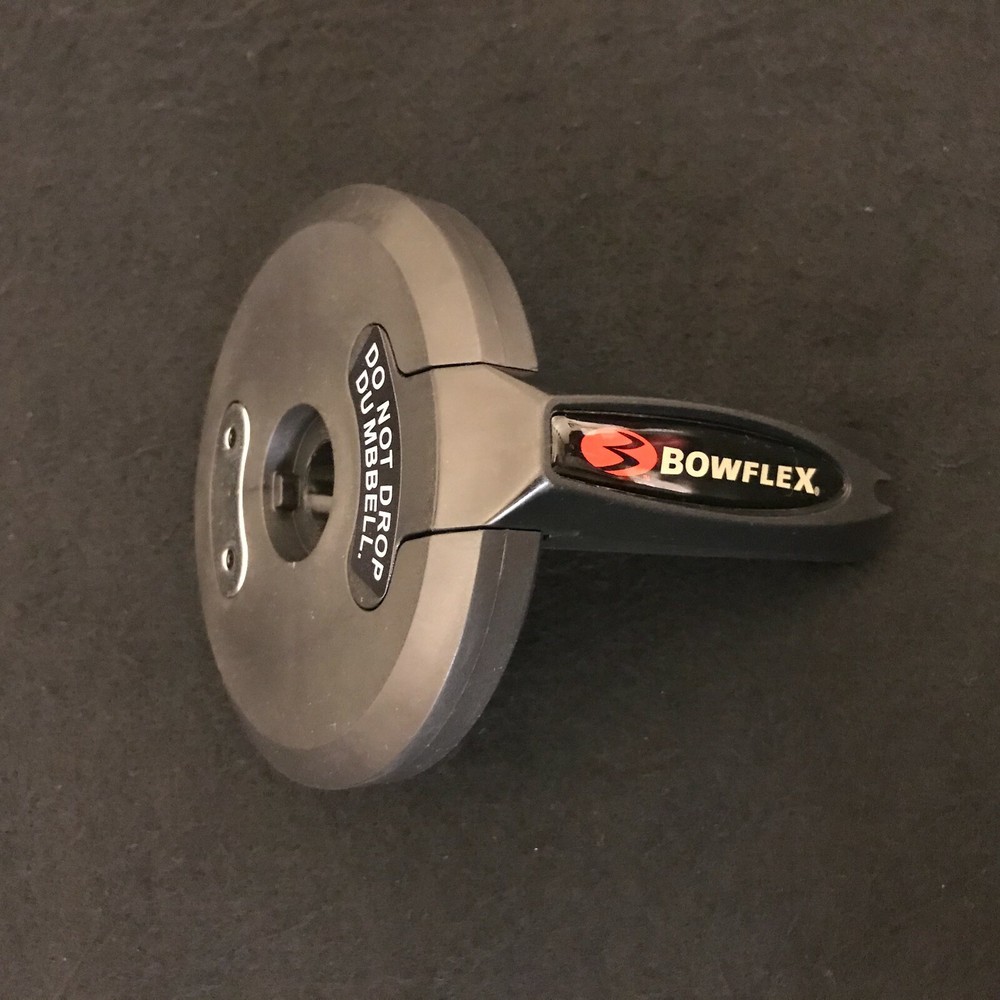 Bowflex 1090 Dumbbell Replacement Handle Part Black Tab Endcap Dial Lock Disc