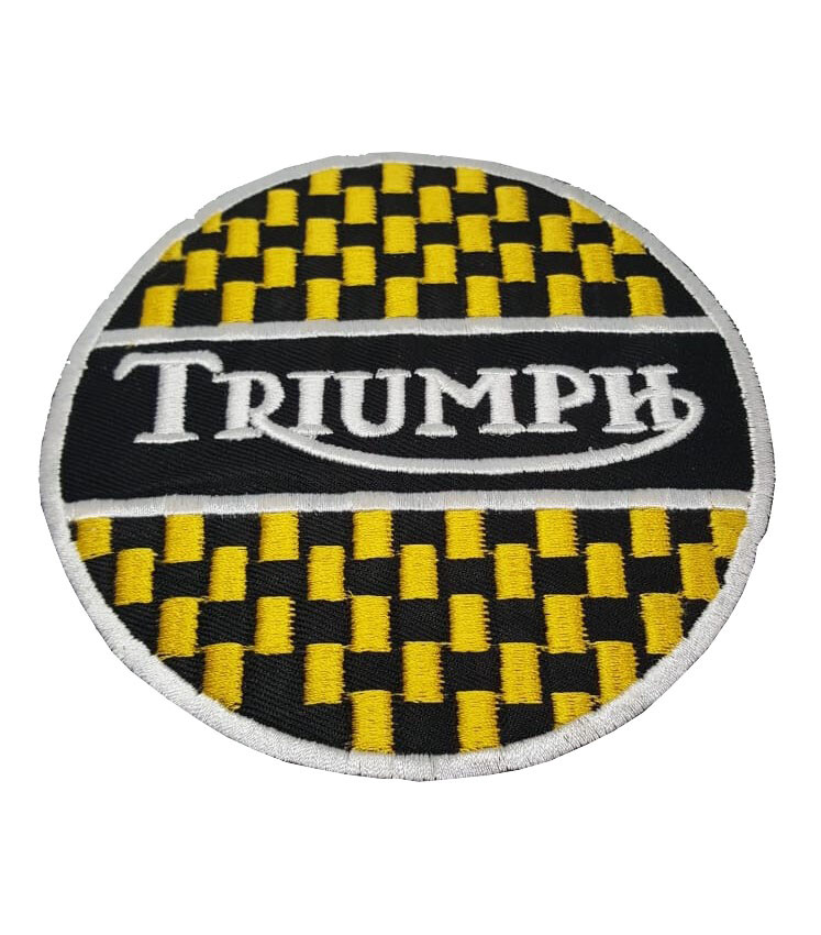 Triumph Gold Circular - Embroidered Motorcycle/Biker Patch